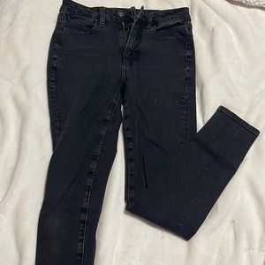 Black American Eagle super high rise jeggings.